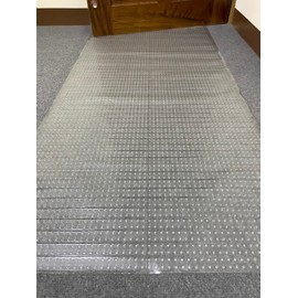 Sweet Home Stores Floor Protector Waterproof Non-Slip Clear Design Indoor Customizable Protector Runner Rug for Hallway, Entryway, Patio, 2'2" x 4', Clear