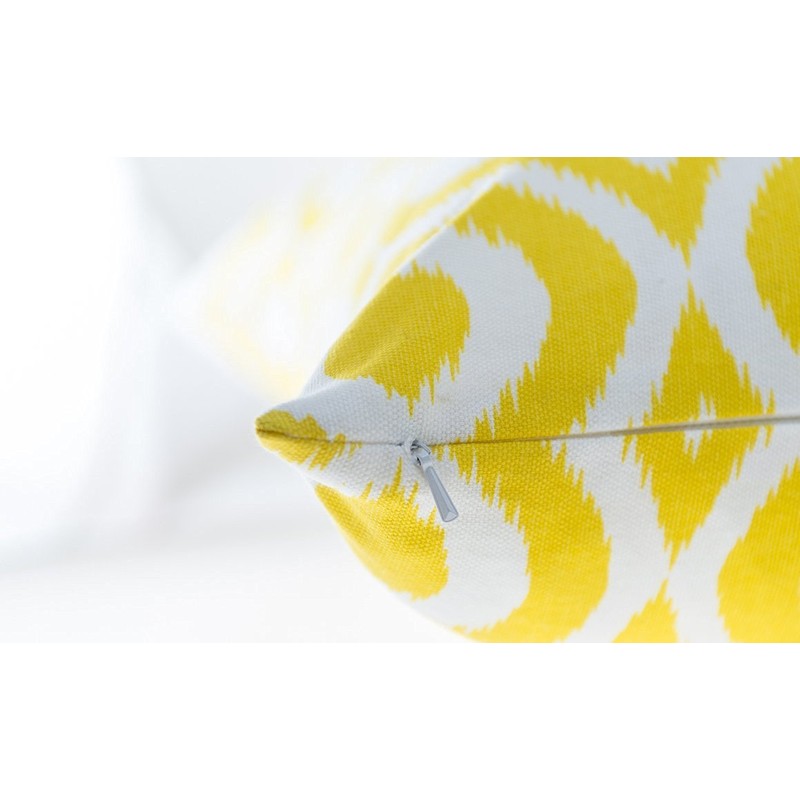 TreeWool (2 Pack Ogee Ikat Accent Cotton Canvas Cushion Covers