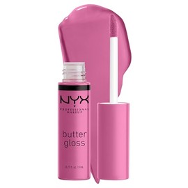 NYX PROFESSIONAL MAKEUP - Brillo de labios no pegajoso, merengue (rosa lila)