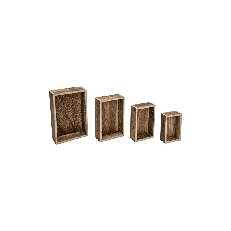 Advantus TH93279 Idea-Ology Wooden Vignette Boxes-Brown, Other, Multicoloured, 11.4x15.18x4.08 cm