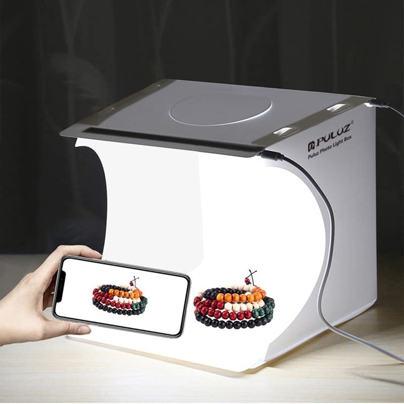 AIMALL Adjustable Mini Photo Studio Light Box with LED Lighting,