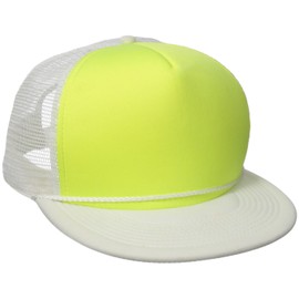 DECKY Mens Flat Baseball-caps, White/Yellow