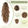 Sofeiyan Ponytail Hairpiece with Drawstring, Wavy Curly Ponytail Extension, 45
