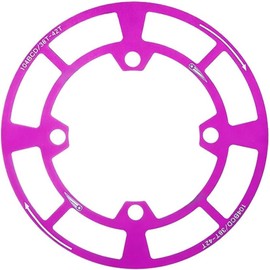 104 - Protector de plato de aleación de aluminio para bielas 32T 34T 36T MTB Protector de disco de un solo anillo protector de cadena ligera para bicicleta (rosa-38T-42T)