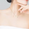 Women's Gold Heart-Shaped Letter Necklace, Gold-Plated Heart-Shaped Letter Necklace Gold