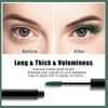 Waterproof green eyelashes - Colorful, Smudge-proof, 4D Silk Fiber Lash,