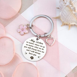 Mothers Day Gifts for Sister, Sister Gifts, Sister Birthday Gifts, Presents for Sister, Sister Keyring, Stocking Fillers for Sister,Sister Christmas Gifts,Valentines Gifts for Sister, Galentines Gifts