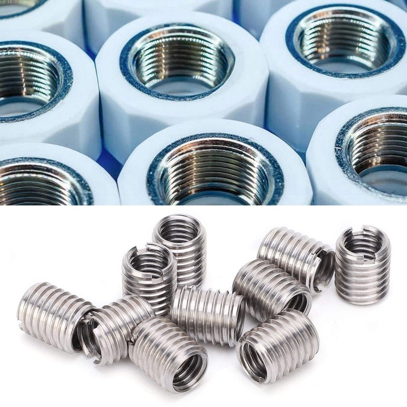 M10 To M8 Thread Reducer 10Pcs Insert Nut Thread Repair