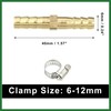 Motoforti 1 Set 6mm Copper Hose Barb Fitting Connector with