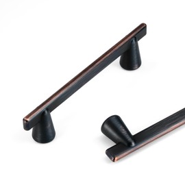 HESTIA HARDWARE 10 Pack Oil Rubbed Bronze Drawer Pulls 3 3/4 Inch | Simply Modern Brushed Bronze Cabinet Pulls | 96mm Handles for Cabinets and Drawers, Dresser Handles and Drawer Pulls(Z19.10.O)