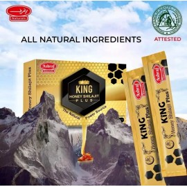 Ashraf Naturals Organic Himalayan Shilajit with Honey Sticks Saffron Ginseng Ginger 15 sticks