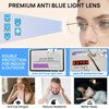 WEMOOTANTS Frameless Titanium Reading Glasses 1.5 Men Women Blue Light