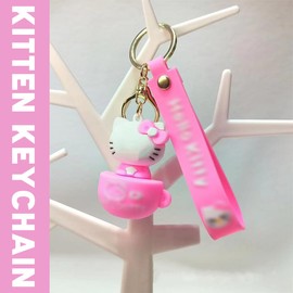 YOLMUNA Cartoon Anime Keychain, Anime Keyring, Cartoon Figure Keyring, Girl, Cartoon Keyring, Kawaii Keyring