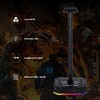 TECHZONE Immortal Gaming Base Soporte para Audífonos Gamer con Luz