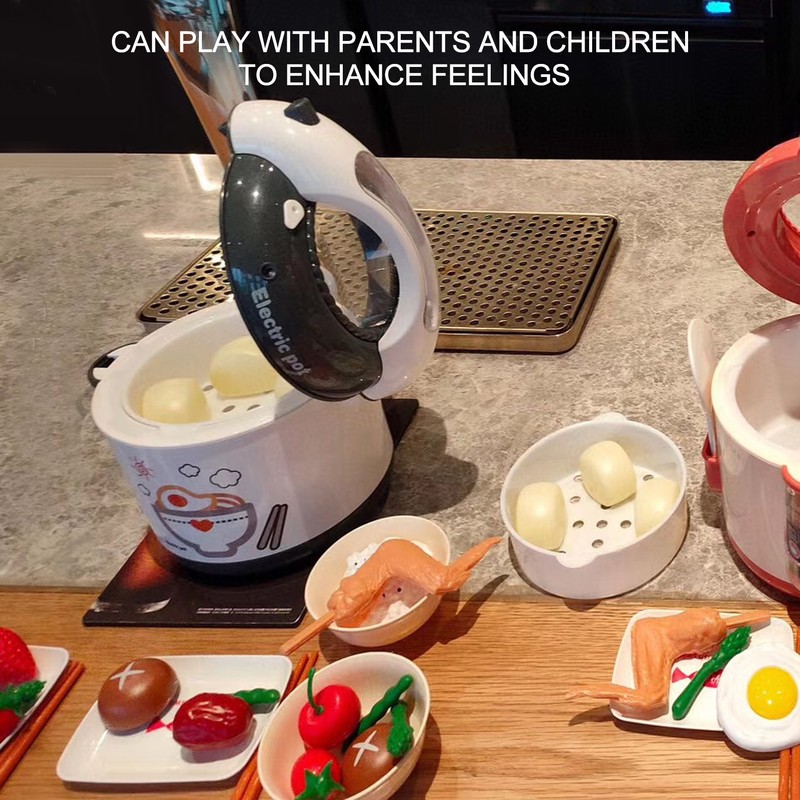 Kids Rice Cooker Toy Plastic Simulation Children Kitchen Cooking Appliances