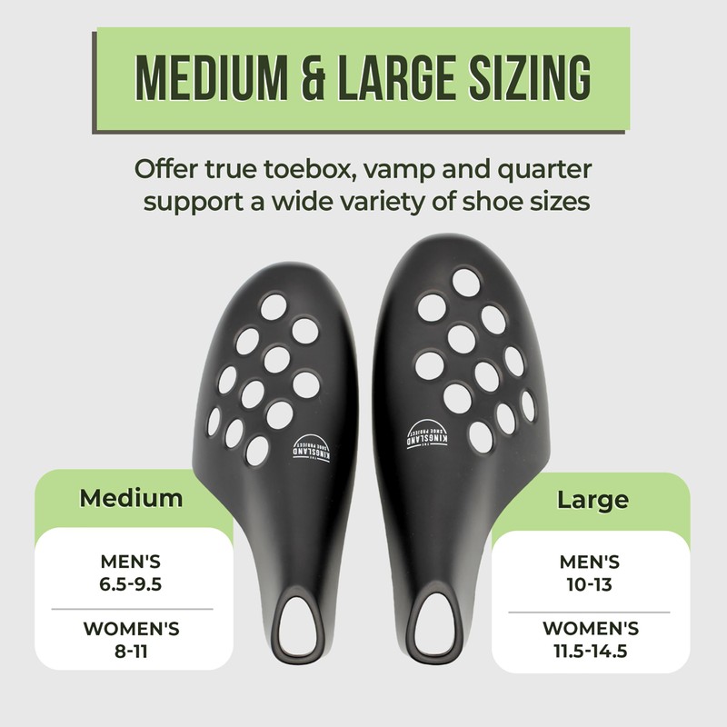 Fresh Flow Shoe Trees |Large 10-Pack| Simple, Aerated Shoe Trees