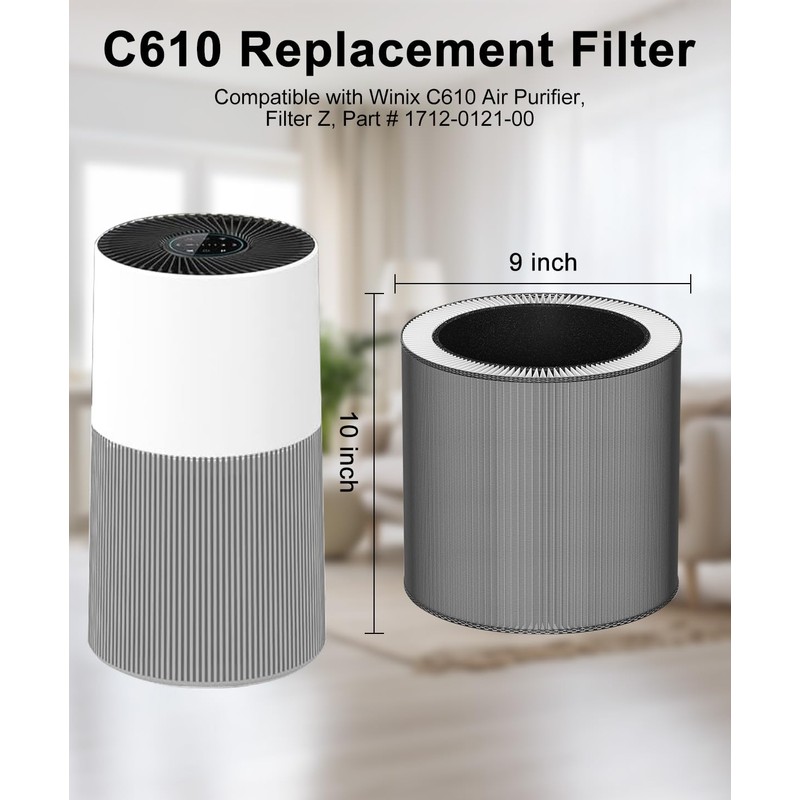 Zyxor C610 Replacement Filter Z Compatible with Winix C610 Air