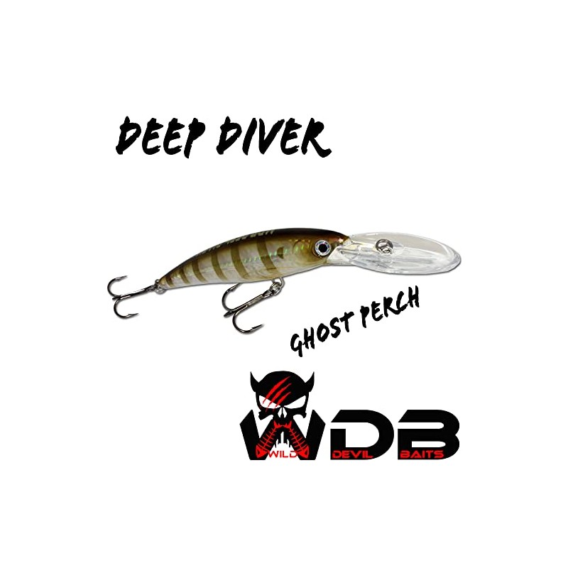 Angel-Berger Wild Devil Baits Deep Diver Wobbler Hard Bait Artificial