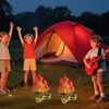 BOXOB 2pcs Inflatable Fake Campfire, Fake Fire Pit Decoration Artificial