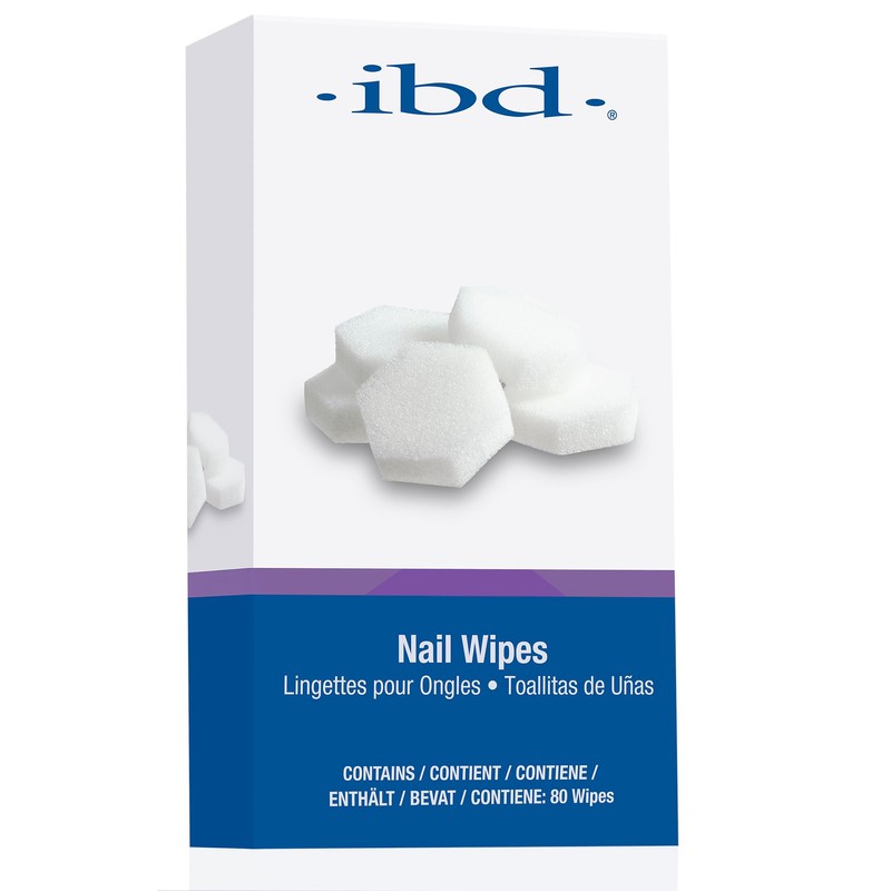 ibd Nail Wipes, Lint-Free Fiberless Pads for Gel Residue Removal,