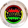 Reggae Glass Ashtray - 4" Round