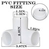 12Pack 3-Way PVC Fittings,1" Elbow Fittings for Build Heavy Duty