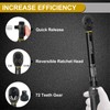 Uharbour Torque Wrench 1/4, 3-25 Nm Bike Torque Wrench, 0.1
