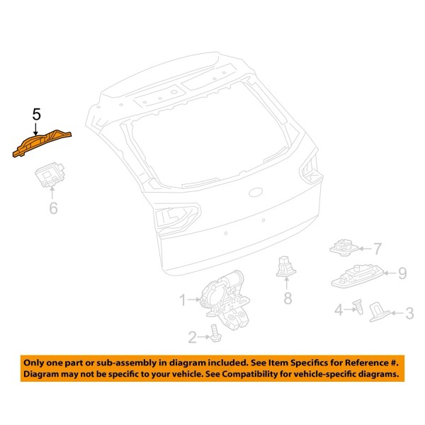 GM OEM 18-20 Regal TourX Lift Gate Lock Hardware-Pinch Sensor