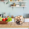 Farmhouse Egg 8'' Basket for Gathering Fresh Eggs, Wire Egg