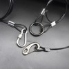 Bytiyar 1/8"(3mm) Wire Diam Stainless Steel Cable Eyelets Loops Short