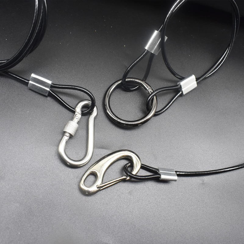 Bytiyar 1/8"(3mm) Wire Diam Stainless Steel Cable Eyelets Loops Short
