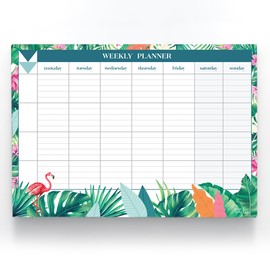 Joeji's Kitchen Calendar Weekly Planner Pad Tear-Off Sheets 60 Pages A4 Organiser Pad - Desk Pad with To Do List - Diary - Weekly Plan