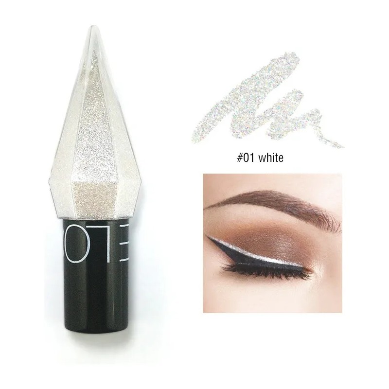 Delineador Liquido Ojos Lookave Glitter Diamante Indeleble Mermaid 04 Mate