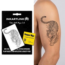Tiger Temporary Tattoos, Realistic Waterproof Fake Tattoos