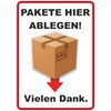 Daged Sticker Size 23 x 16 cm Post Delivery Parcel