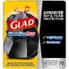 Glad® ForceFlex® Drawstring Trash Bags, 30 Gallons, Black, Box Of