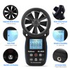 Handheld Anemometer CFM Meter, Kethvoz HVAC Airflow Meter Measure Wind