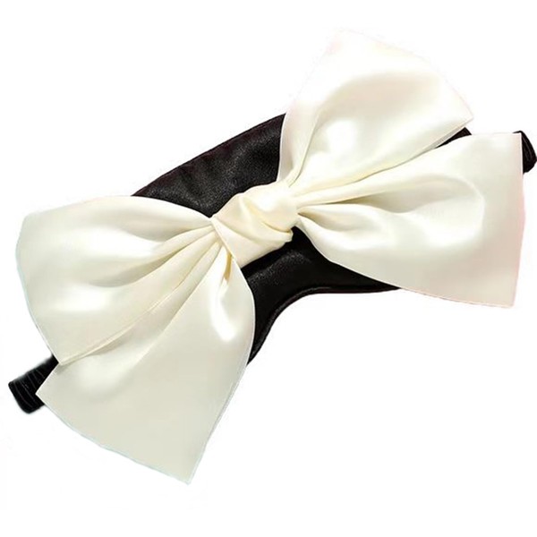 Sleep Mask Adjustable Silk Blackout Eye Mask with Bowknot Princess
