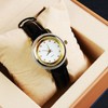 Alloy Quartz Movement Watch Men Elegant Shiny Rhinestone Watch with
