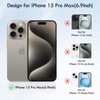 SAMWSK for iPhone15 Pro Max Case,Military Grade Drop Protection, Compatible