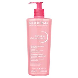 Bioderma Sensibio Foaming Gel Gentle Face Cleanser, Cleansing and Makeup Removing Refreshing Feeling for Sensitive Skin, Unscented, 16.9 Fl Oz
