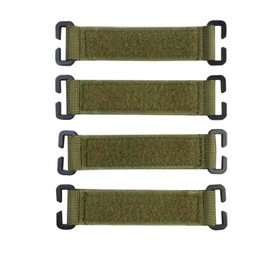 Molle Strips for Attaching Tactical ID Patches Mountable Patch Panel Tactical Morale Patches MOLLE Attachment Display Mount 4pack (Green 4pc)
