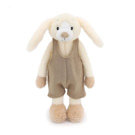JamieCare Easter Bunny Stuffed Animal - Plush, Soft Clothing Rabbit Toy for Kids, Newborns, Boys & Girls, Cuddly and Adorable Plush Toys - Off White, 12 inch