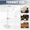 Acrylic Podium Stand, Lecterns & Podiums Modern, Clear Podium Stand,