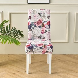 Modern Stretch Dining Chair Covers Removable Washable Spandex Slipcovers for High Chairs 4/6 PCS Chair Protective Covers (DD, 4PCS/Set)