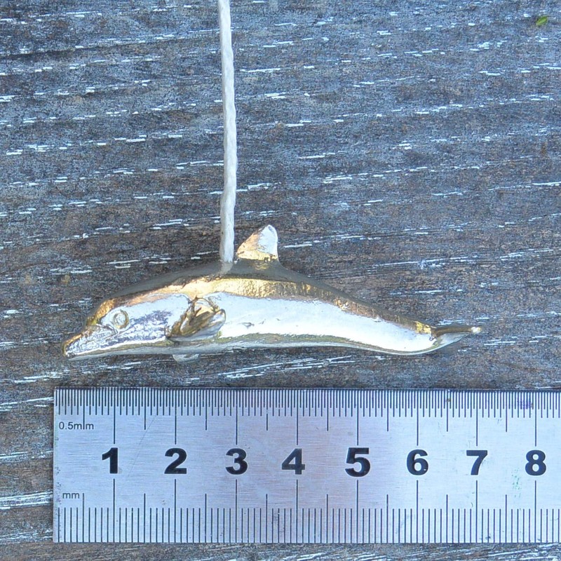 Dolphin Pewter Light Pull Traditional Switch Weight Handle Bathroom Light