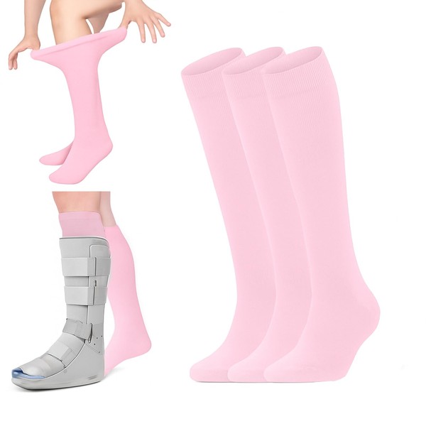 TJHDSF Nahtlose Erfassungsstiefel Socken für Walking Boots,Orthopädische Ersatzstrümpfe,Atmungsaktive Medizinische Schlauchsocken