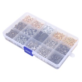 Double Side Round Rivets Studs Hardware Accessories with Hand Press Tool for DIY Leather Craft Bag Wallets