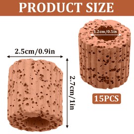 LUNINGLA 15Pcs Aquatic Water Plant Fixed Rings, 25mm Aquarium Plant Weights Anchor, Water Plants Cultivation Fixed Ring Plant Pot for Fish Tank Accessories