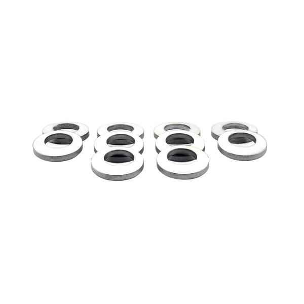 MCGARD 78714 Stainless Steel Cragar Offset Hole Mag Washer - Pack of 10,Silver